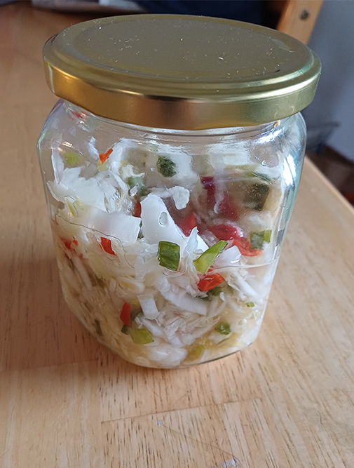kimchiä purkissa